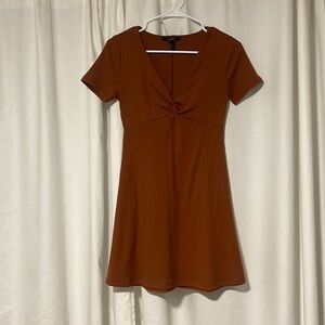 NWOT burnt orange skater dress
